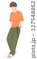 夏コーデの男性全身イラスト 127548862