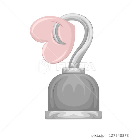 Illustration of Heart on hook 127548878