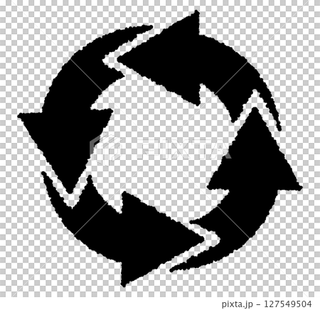 Spinning circular black arrow icon Spinning circular black arrow icon 127549504