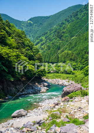 中山七里【岐阜県飛騨川沿いの絶景】 中山七里【岐阜県飛騨川沿いの絶景】 127549687