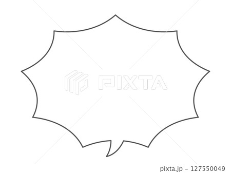 シンプルな吹き出し 127550049