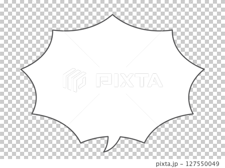 シンプルな吹き出し 127550049