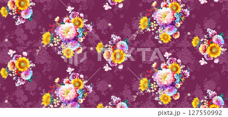 Serene Floral Pattern Collection for Calming Decor Serene Floral Pattern Collection for Calming Decor 127550992