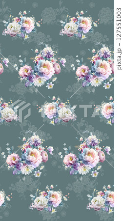 Serene Floral Pattern Collection for Calming Decor 127551003