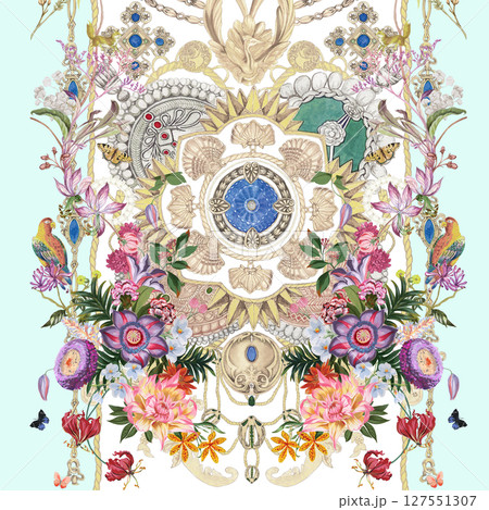 Lovely Art  Themed Pattern Series for Aesthetics 127551307