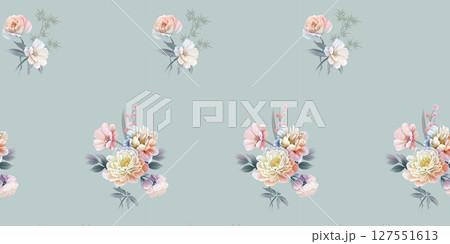 Floral And Geometric Motifs For Design Projects 127551613