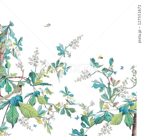 Floral And Geometric Motifs For Design Projects 127551672