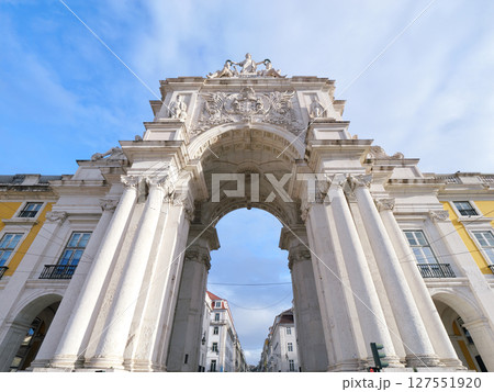 ポルトガル リスボン アルコ・ダ・ルア・アウグスタ  コルメシオ広場 5月 ポルトガル リスボン アルコ・ダ・ルア・アウグスタ  コルメシオ広場 5月 127551920