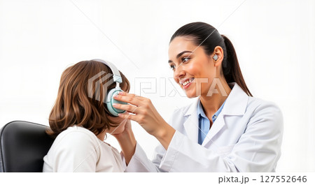 Happy bride and groom exchanging vows in a beautiful outdoor setting Happy bride and groom exchanging vows in a beautiful outdoor setting 127552646