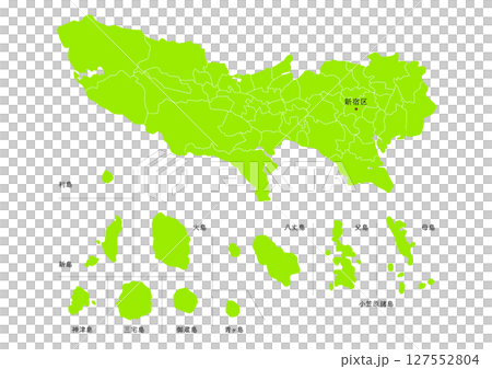 東京行政區劃圖 127552804