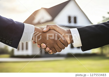 Successful Agreement Reached During a Real Estate Contract 127553483