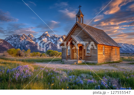 The Chapel of the Transfiguration can be found within Grand Teton National Park, Wyoming 127555547