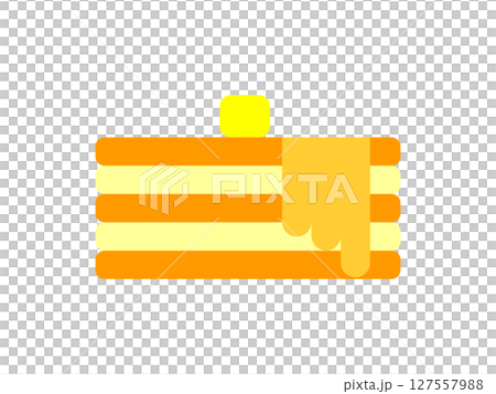 ホットケーキのアイコンのイラスト ホットケーキのアイコンのイラスト 127557988