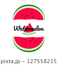 Summer illustration with colorful watermelon 127558215