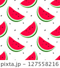 Seamless vector pattern with watermelon  127558216