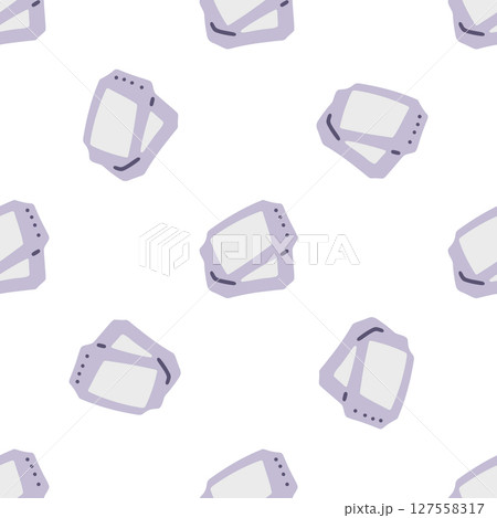 Seamless Cartoon Ticket Pair Pattern 127558317