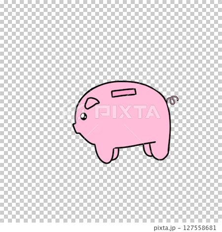 Simple piggy bank piggy bank pig Simple piggy bank piggy bank pig 127558681