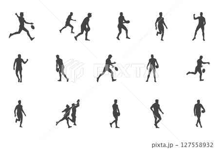 Afl Silhouette, Afl Svg, Australian rules football svg, Australian rules football silhouette, Australian afi clipart, Afi vector. 127558932