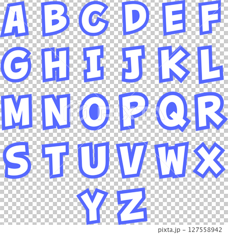 Collection of English alphabet capital letters in unique style Collection of English alphabet capital letters in unique style 127558942