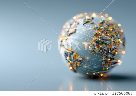 Global Trade and Communication Network Concept 127560069