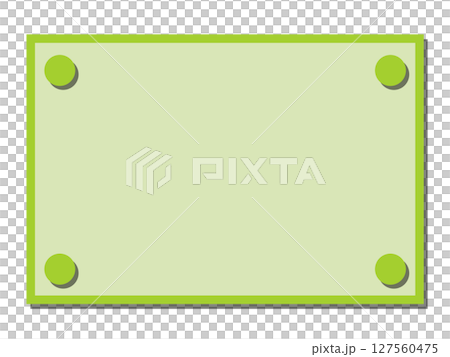 Yellow-green round pin-like corner decoration frame material, simple border Yellow-green round pin-like corner decoration frame material, simple border 127560475