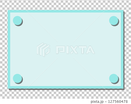 Light blue round pin-like corner decoration frame material, simple border Light blue round pin-like corner decoration frame material, simple border 127560478