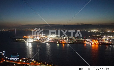 6月の夜の夢洲周辺の風景 127560561