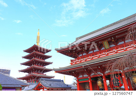 東京都台東区、浅草寺の風景 東京都台東区、浅草寺の風景 127560747