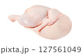 Raw chicken, half, chicken meat, isolated on white background with clipping path 127561049