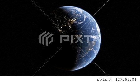 blue planet on the earth 127561581