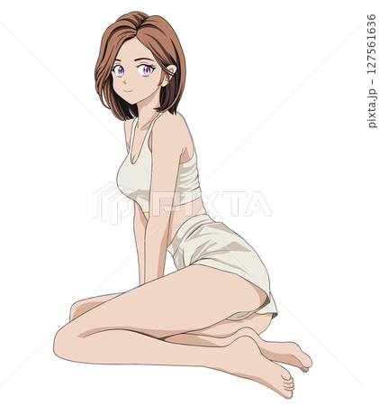 ボディケアをする女性 127561636