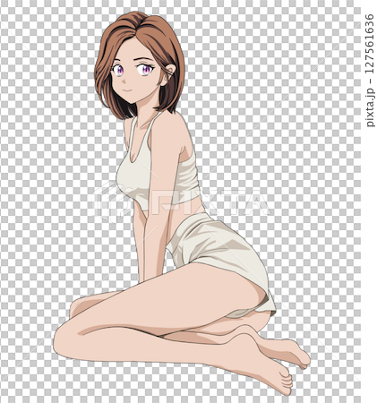 ボディケアをする女性 127561636