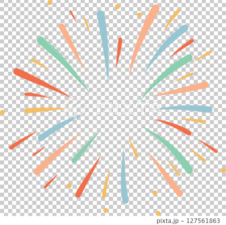 Fireworks background transparent 127561863