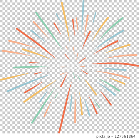 煙火背景透明 127561864