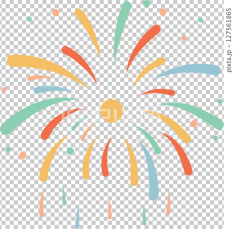 煙火背景透明 127561865