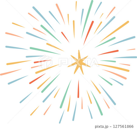 花火　背景　透明 127561866