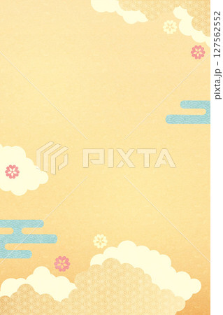 和風背景(かわいい)2025-1 和風背景(かわいい)2025-1 127562552