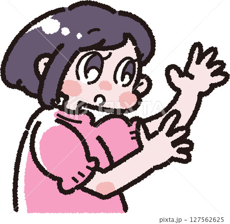 話している子どものイラスト 127562625