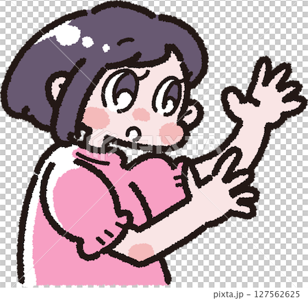 話している子どものイラスト 127562625