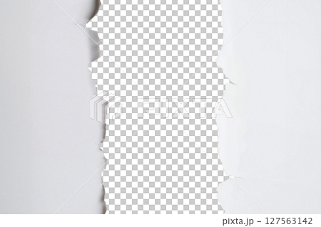 Torn paper background Title White background Transparent 127563142