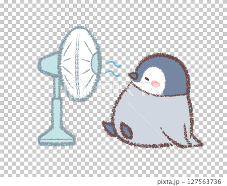 企鵝幼崽用風扇降溫 企鵝幼崽用風扇降溫 127563736