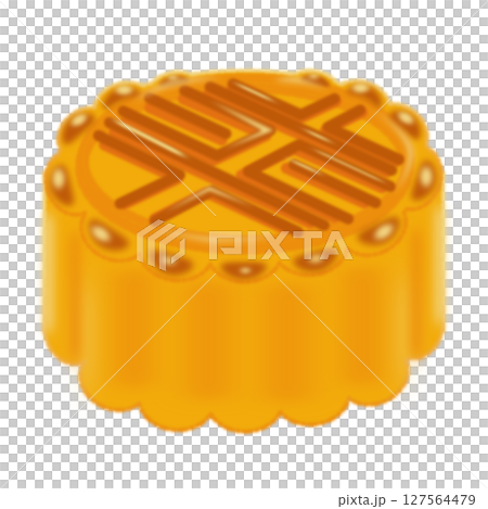 Mooncake with horizontal lines Mooncake with horizontal lines 127564479