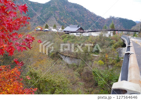 安芸太田町温井ダムの紅葉 安芸太田町温井ダムの紅葉 127564646