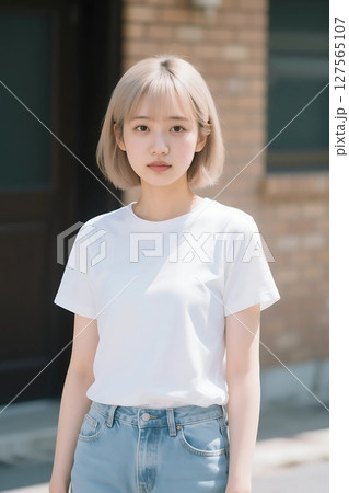 Tシャツモデル 127565107