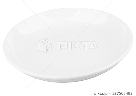 Stackable plates on white background minimal Stackable plates on white background minimal 127565492
