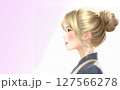 スーツのメイクした女性 127566278