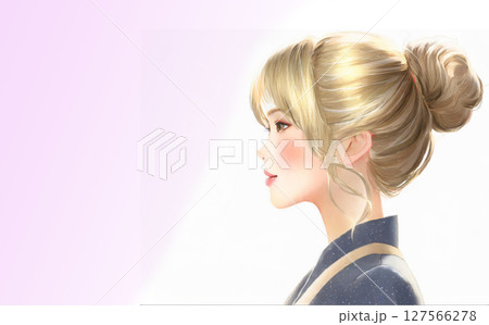 スーツのメイクした女性 127566278
