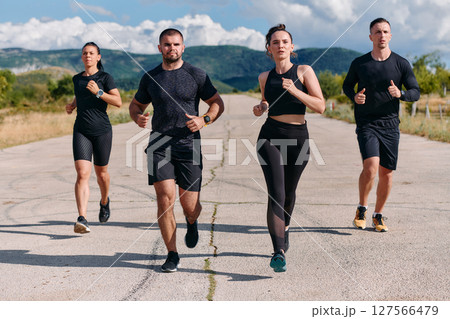 Preparation of the athletic team for the Athletic Marathon Journey 127566479