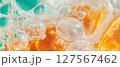 Seamless pattern featuring club soda with large, clear bubbles creating a sparkling effect. 127567462