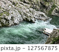 大歩危の渓流下り　スリル　徳島県 127567875